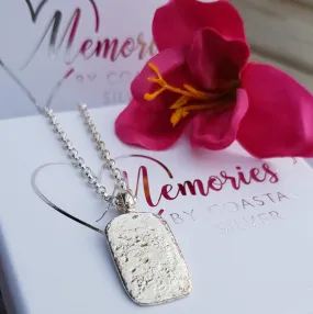 Ashes into Silver 'Dog Tag' Necklace