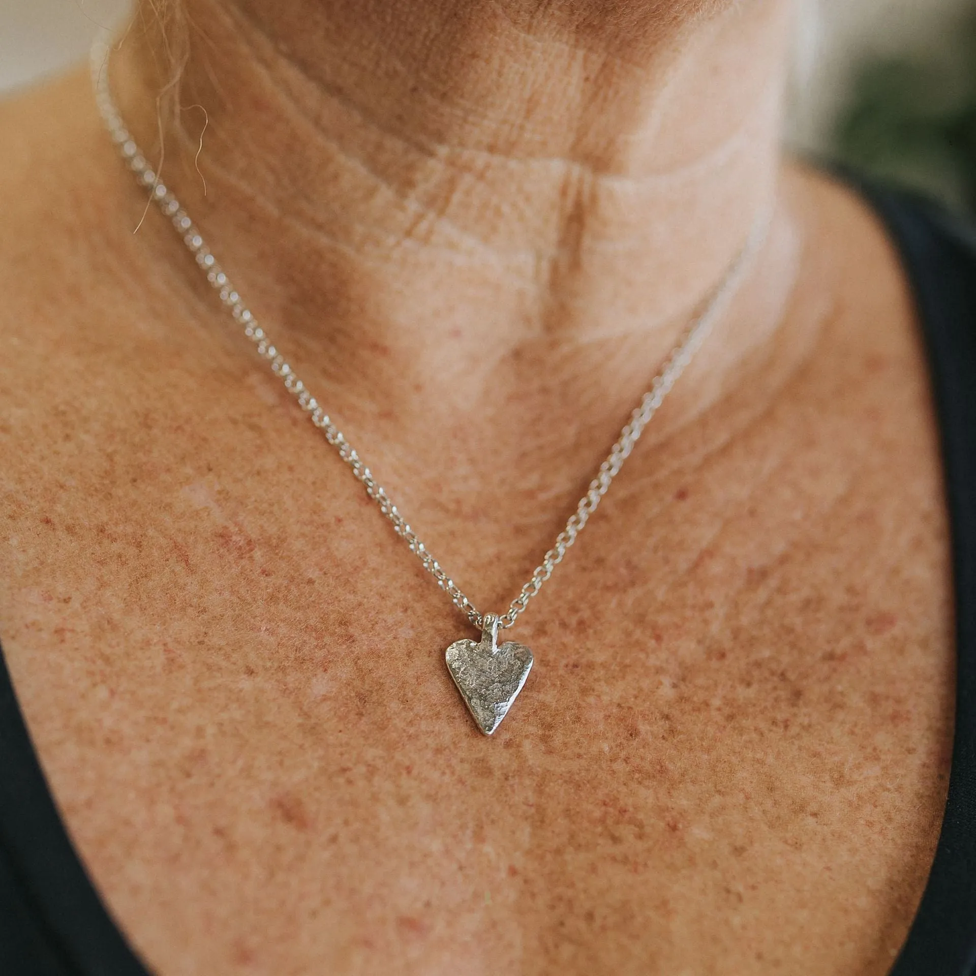 Ashes into Silver 'Endless Love Heart' Belcher Necklace