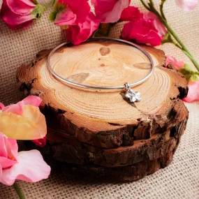 Ashes Into Silver 'Forget Me Not' Bangle