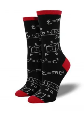 Black Math Socks (Women's)
