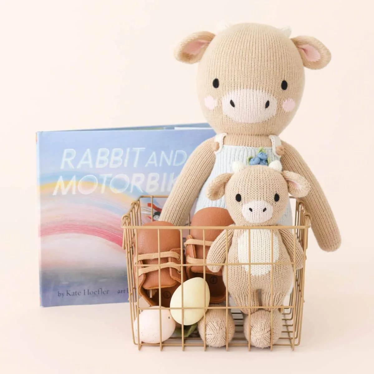Cuddle   Kind Hand-Knit Doll - Asher the Cow