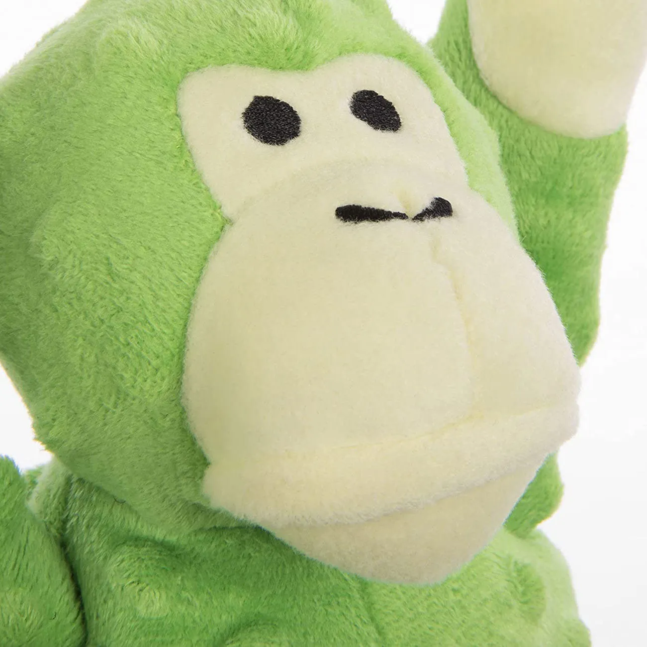 Godog Crazy Tugs Monkey with Chew Guard Large Lime