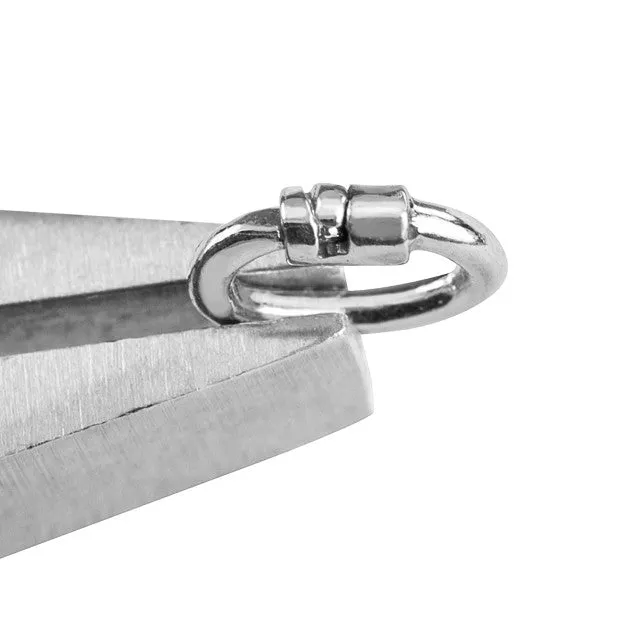 Jump Ring, Link-Lock Oval 6x4mm 15 Gauge Thick, Sterling Silver (1 Piece)