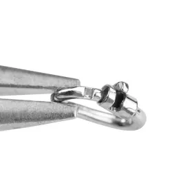 Jump Ring, Link-Lock Oval 6x4mm 15 Gauge Thick, Sterling Silver (1 Piece)
