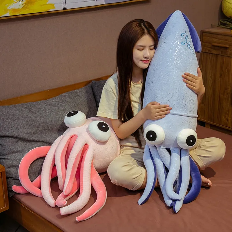Kawaii Big Squid Plush Toys