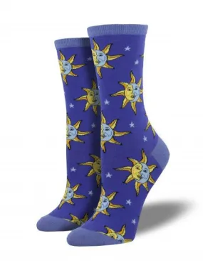 Moonlight Blue Celestial Socks (Women's)