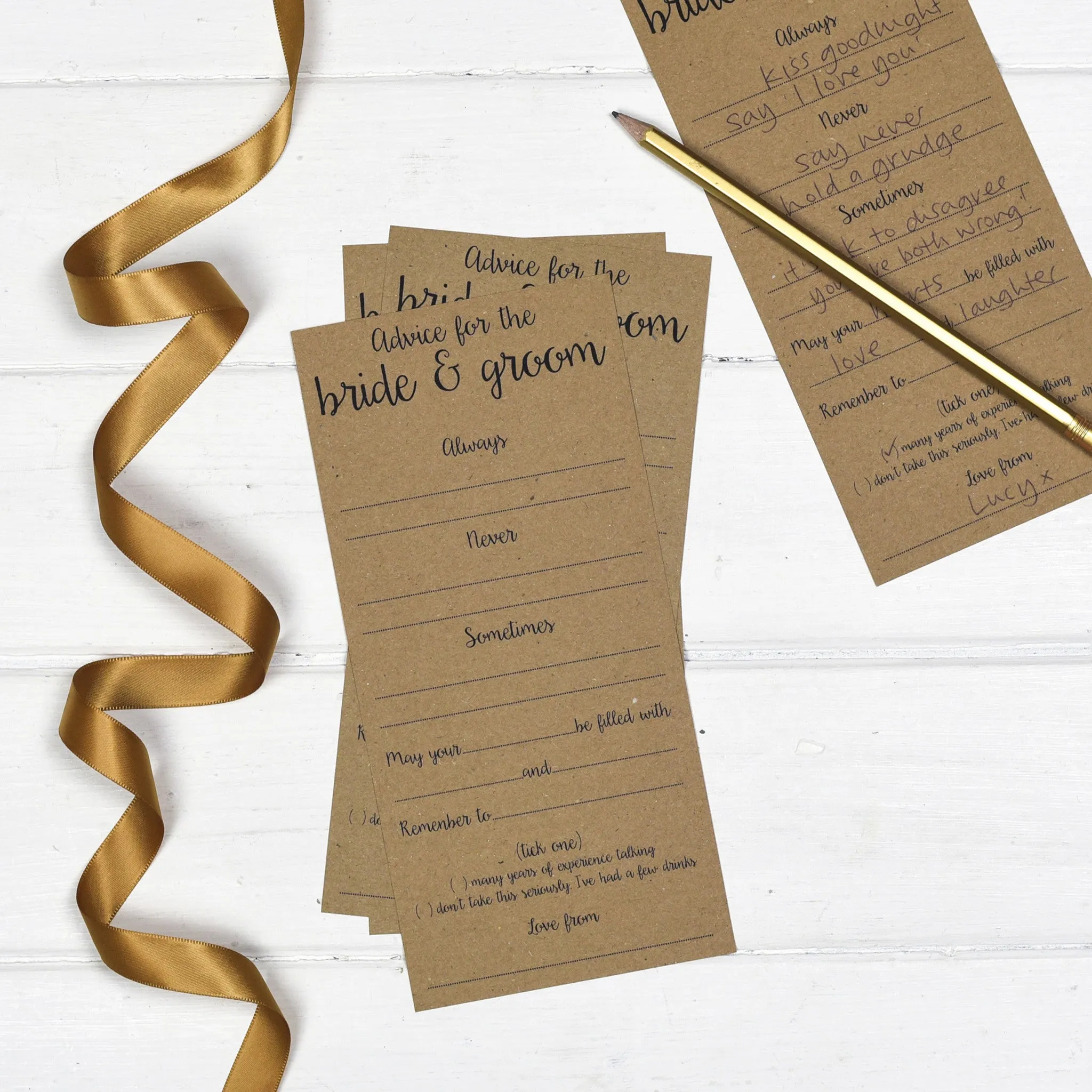 Wedding Advice Cards