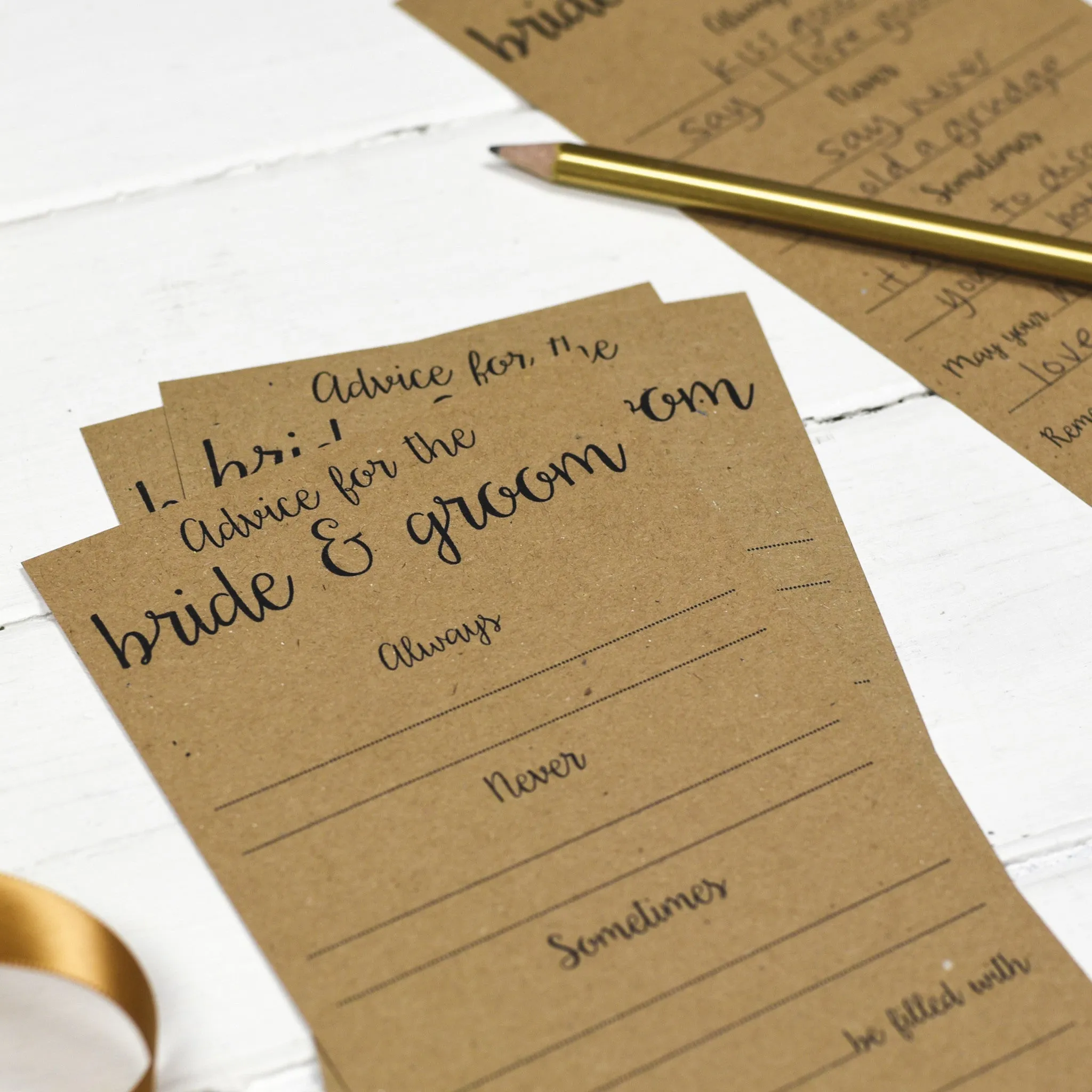 Wedding Advice Cards